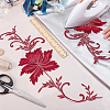 Peony Polyester Embroidery Ornament Accessories PATC-WH0008-04B-3