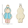 27Pcs 27 Style Light Gold Alloy Enamel Pendants ENAM-YW0001-77-3