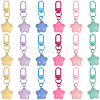 18Pcs 6 Colors Resin Star Pendant Decoraitons FIND-BBC0004-92-1