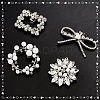 8Pcs 4 Styles Detachable Alloy Rhinestone Shoe Buckle Clips FIND-PH0021-57-4