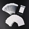 100Pcs Rectangle Paper One Pair Earring Display Cards with Hanging Hole CDIS-YW0001-02B-1