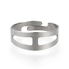 Adjustable 304 Stainless Steel Finger Ring Settings X-STAS-R094-18-2