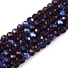 Electroplate Glass Beads Strands EGLA-A044-T4mm-L15-1
