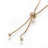 (Jewelry Parties Factory Sale)Adjustable Brass Bolo Bracelets BJEW-L618-04G-A-4