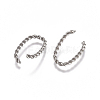 304 Stainless Steel Twisted Jump Rings STAS-L234-167P-2