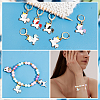 Alloy Enamel Unicorn Pendant Locking Stitch Markers HJEW-AB00051-5