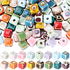 96Pcs 16 Colors Handmade Porcelain Ceramic Beads PORC-SC0001-52-1