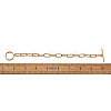 304 Stainless Steel Paperclip Chain Bracelets BJEW-TA0003-04-8
