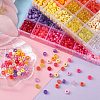 1620Pcs 36 Style Transparent & Opaque Plastic Beads KY-YW0001-42-5