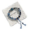 Star Handmade Porcelain & Cotton Cord Beaded Charm Bracelets FS-WGEFA71-01-4