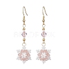 Glass Seed Beads Dnagle Earrings EJEW-MZ00501-02-2