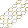 304 Stainless Steel Two Tone Ring Link Chains CHS-G044-05GP-1
