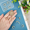 Unicraftale 12Pcs 201 Stainless Steel Huggie Hoop Earrings Findings STAS-UN0043-22-2