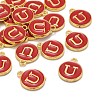 Golden Plated Alloy Enamel Charms X-ENAM-S118-03U-4