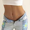 Alloy Double Layer Link Chain Tassel Belly Chains WG10755-04-1