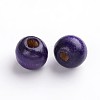 Dyed Wood Beads X-TB9MMY-13-2