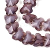 Opaque Glass Beads Strands GLAA-N073-01I-3