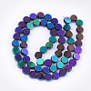 Electroplate Glass Beads Strands EGLA-S176-6A-E02-2