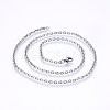 304 Stainless Steel Cable Chain Necklaces NJEW-P226-01P-01-1