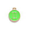 Alloy Enamel Pendants ENAM-S124-01A-06I-2