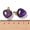 Natural Amethyst Perfume Bottle Pendants G-Z039-03G-03-3