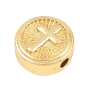 Religion Brass Beads KK-C170-29G-03-2