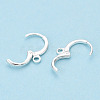 Brass Leverback Earring Findings KK-WH0065-05S-2