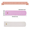 4Pcs 4 Color Adjustable Imitation Leather Napkin Rings AJEW-CF0001-11-3