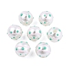 Spot Pattern Opaque ABS Plastic Imitation Pearl Enamel Beads KY-G020-02C-3