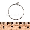 304 Stainless Steel Finger Ring Rhinestone Settings STAS-H237-01C-P-2
