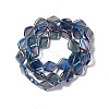 Electroplate Glass Beads Strands EGLA-L032-FR01-2