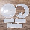 Moon Shape Floating Shelf DIY Silicone Molds Kit DIY-G093-02A-2