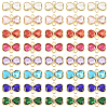 48Pcs 8 Colors Alloy Rhinestone Connector Charms FIND-SC0017-17-1