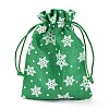 Christmas Themed Burlap Packing Pouches ABAG-L007-01B-01-4