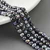 Dyed Natural Cultured Freshwater Pearl Beads Strands PEAR-A006-03B-1