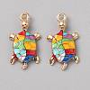 Alloy Enamel Pendants FIND-CJC0027-01G-09-1