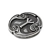 Rune Letters Alloy Pendants PALLOY-S193-01AS-15-2