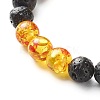 Aromatherapy Essential Oil Diffuser Braided Bead Bracelet for Girl Women BJEW-JB06905-2