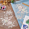3D Flower Beading Polyster Embroidery Ornaments Accessories DIY-WH0622-001A-5