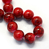 Baking Paint Glass Round Bead Strands DGLA-Q019-10mm-49-2