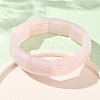 Rectangle Natural Rose Quartz Beaded Stretch Bracelets for Women Men GG-CBA9ACE-C07-2