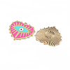 Rack Plating Alloy Enamel Pendants ENAM-K067-05B-3