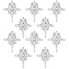 10Pcs Brass Stud Earring Findings KK-BBC0021-68-7