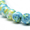 Synthetic Ocean White Jade Beads Strands X-G-S252-12mm-07-2