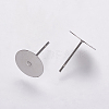 Non-Tarnish 304 Stainless Steel Stud Earring Settings X-STAS-K146-009-10mm-1