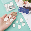 40Pcs 4 Styles 304 Stainless Steel Pendant Cabochon Settings STAS-SC0006-18-3
