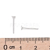 925 Sterling Silver Flat Pad  Stud Earring Findings STER-K167-045B-S-3