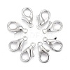 Platinum Plated Zinc Alloy Lobster Claw Clasps X-E103-P-NF-1