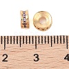 Brass Micro Pave Cubic Zirconia Beads KK-B100-043G-01-3