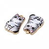Alloy Enamel Pendants ENAM-M046-12G-E-4